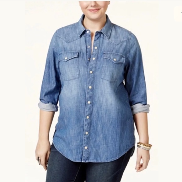 3x denim shirt